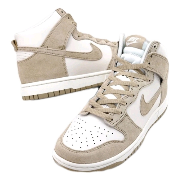 Nike Dunk Hi Retro PRM "Tan Suede" sneakers US Men's Size 10 - Picture 5 of 9